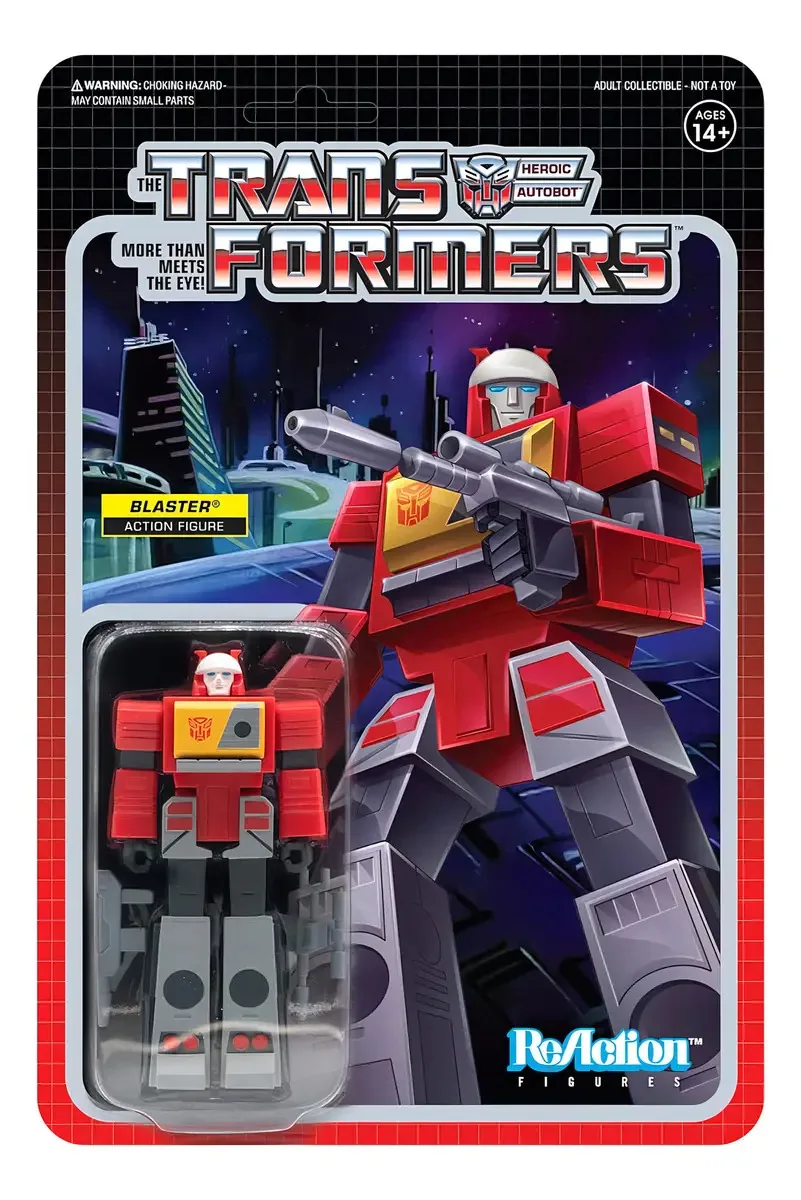 Transformadores de reação Super 7 Wave 3 Blaster Figure 10 cm