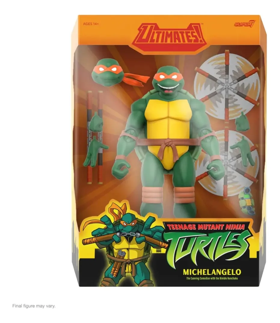 Boneco de ação Super 7 Ultimates Michelangelo