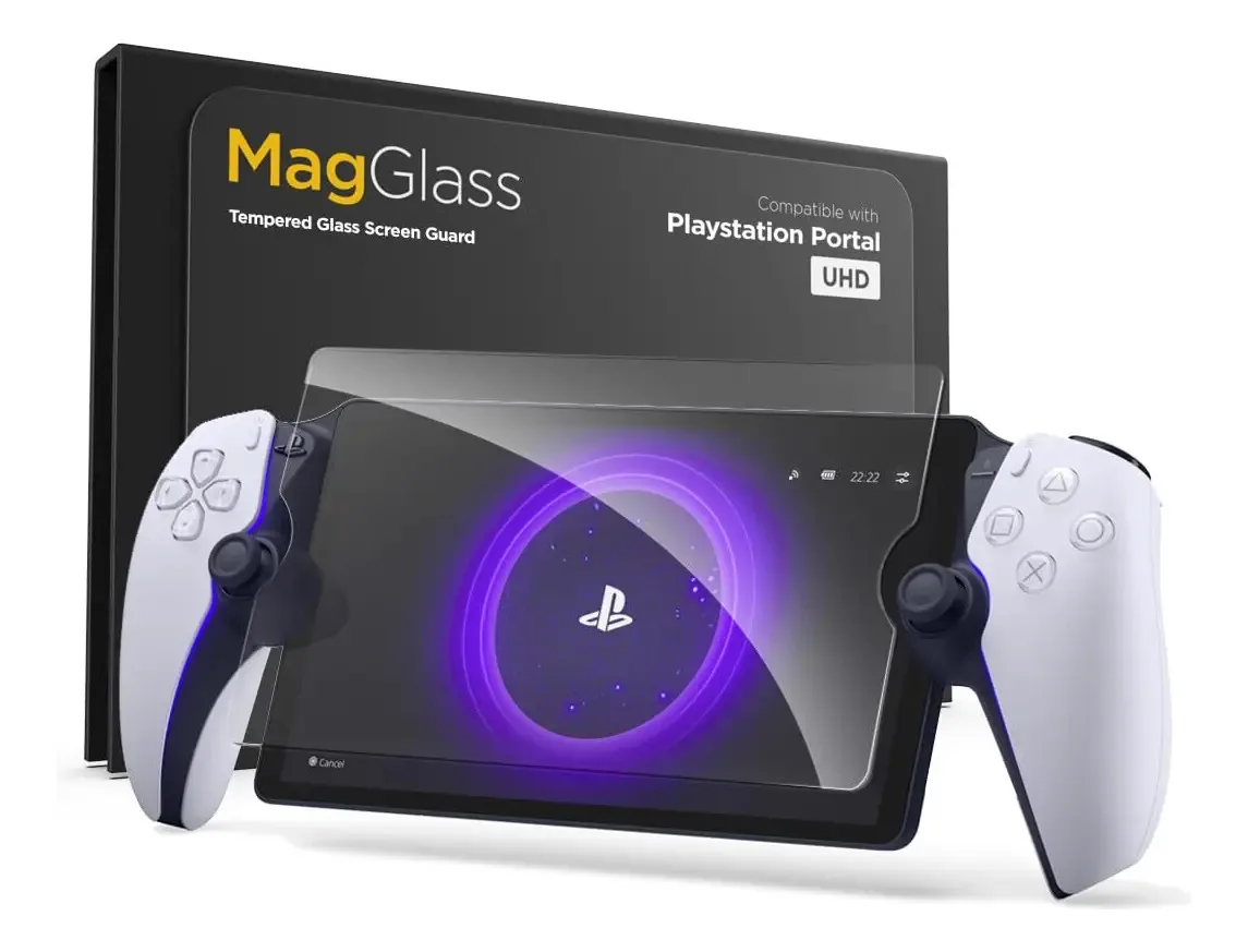 Magglass Protetor de Tela de Vidro Temperado para Playstation Portal - Modelo Tempered Glass Screen Guard - 1 Unidade.