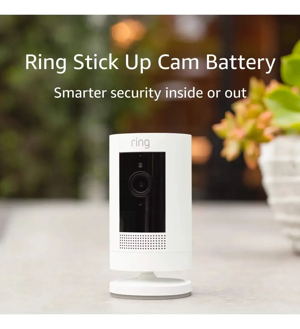 carregador de câmera Ring 5UM7E5 cor branco