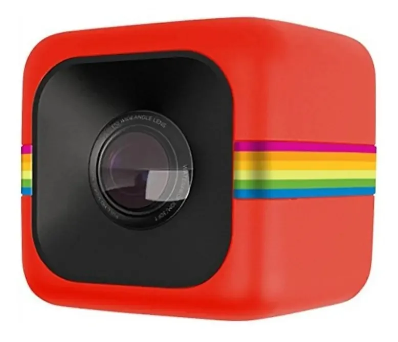 Câmera sportiva Polaroid Cube HD vermelha