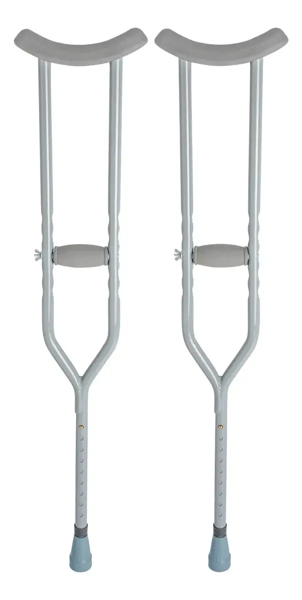 Muletas bariátricas de aço HD para adultos 160-178 cm