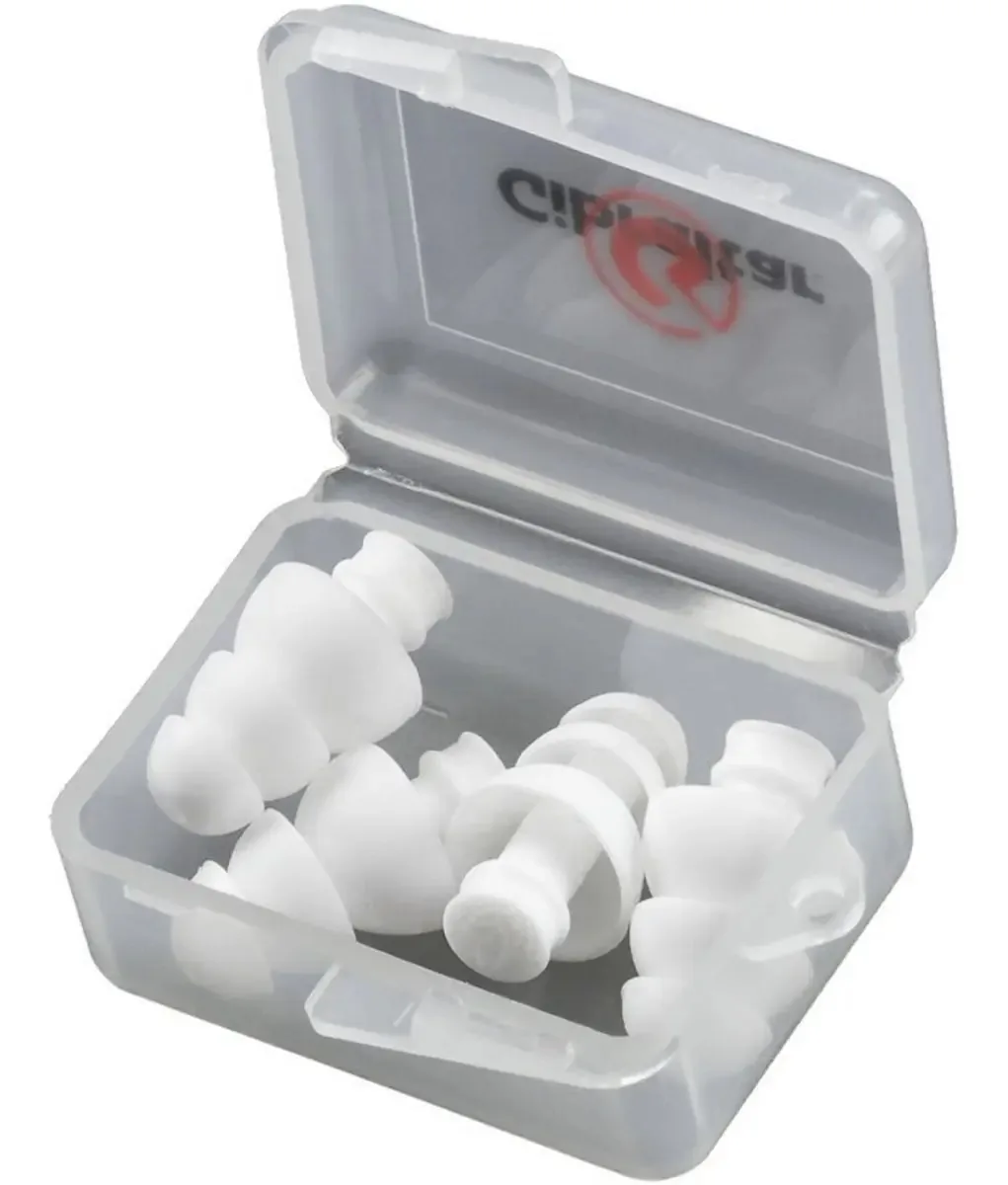 Protetores auditivos com bateria Gibraltar SC-GEP e estojo branco