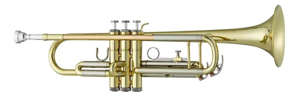 Trompete antigo dourado Tr2566lq com acabamento lacado