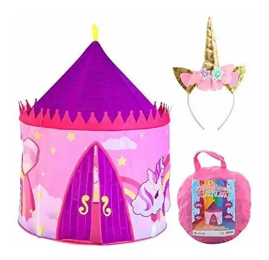 Tenda Castle Pink Unicorn para Deluxe Playhouse