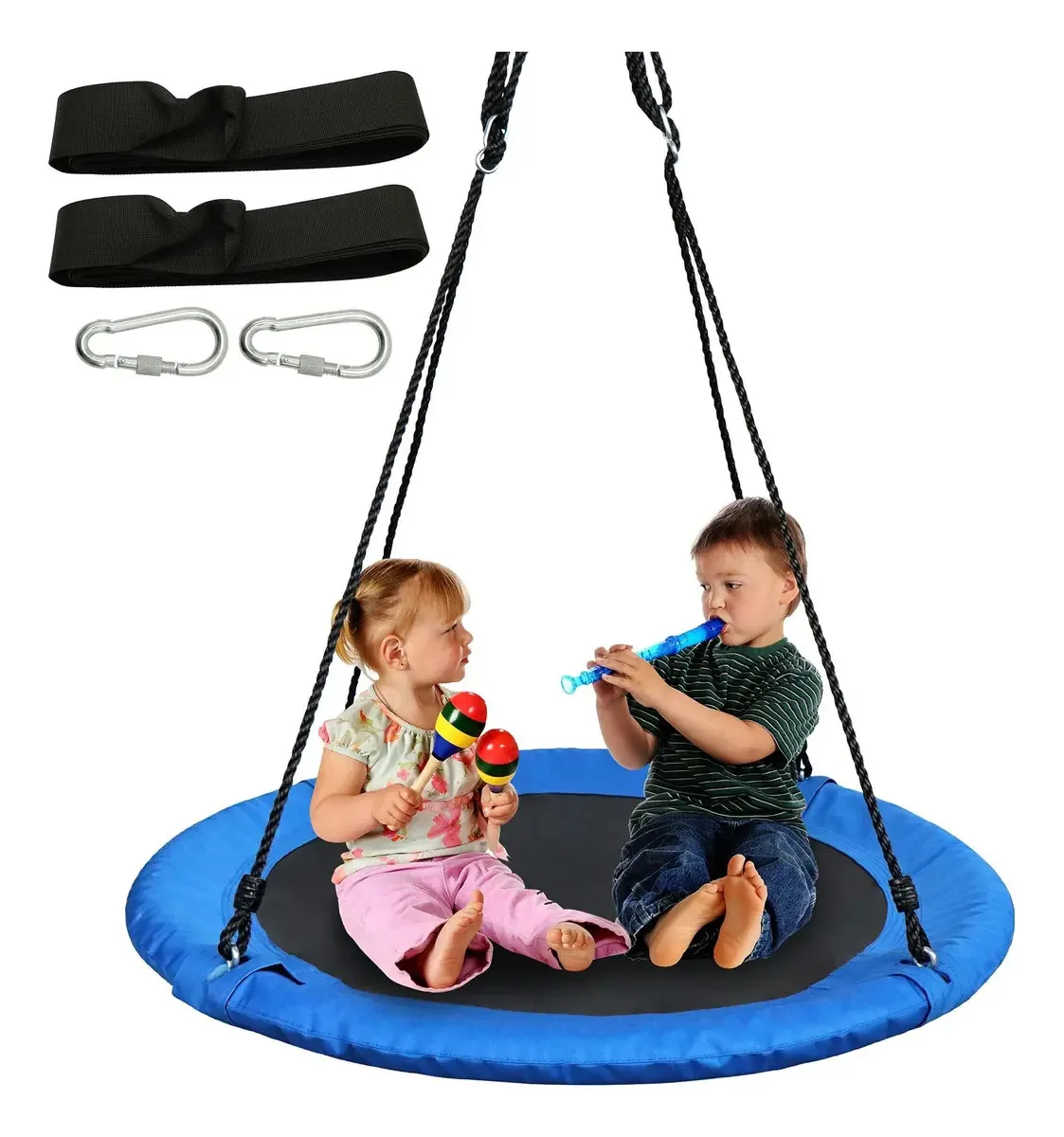 Conjunto Turfee 40 Blue Saucer Tree Swing