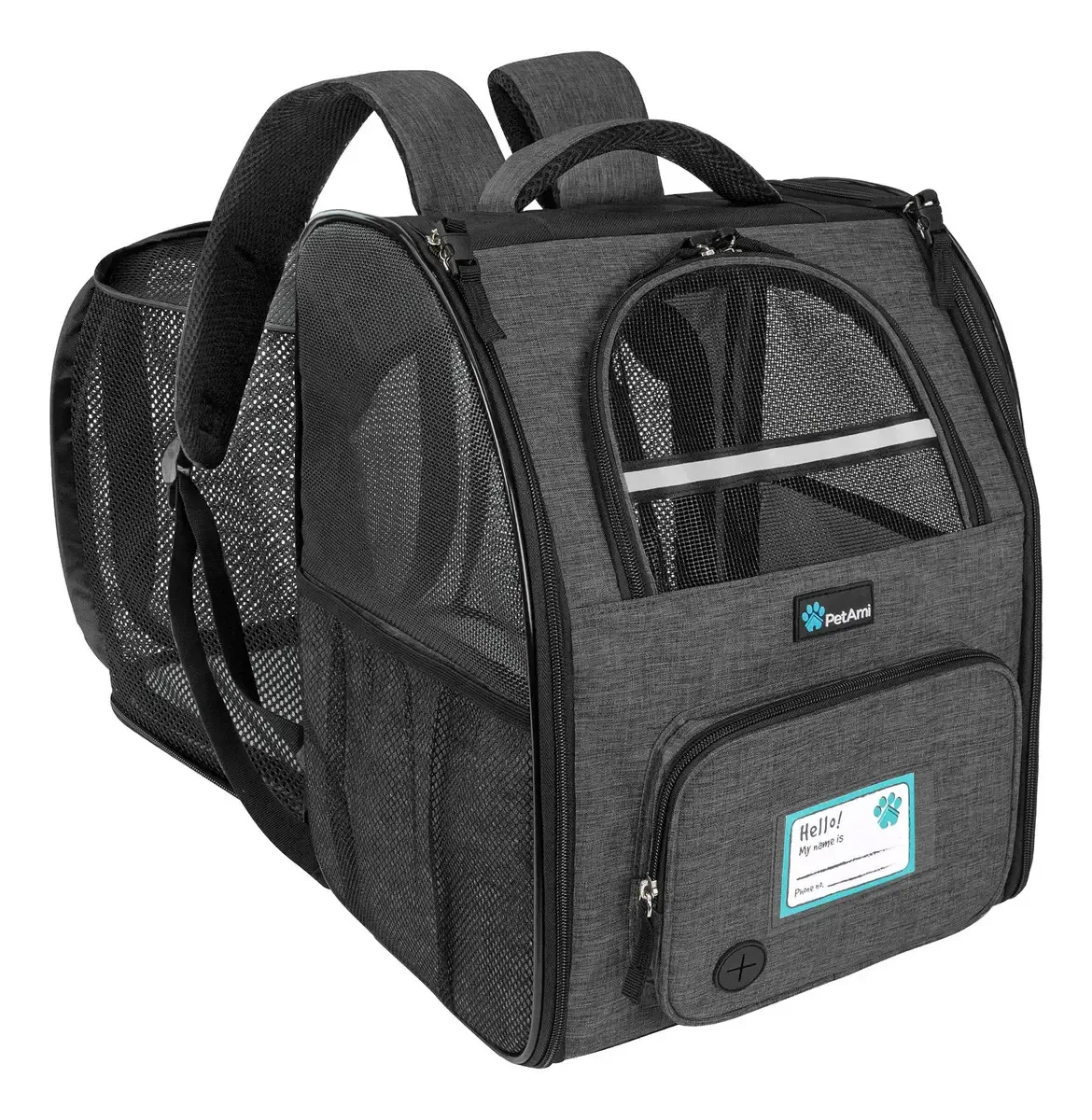 Mochila Petami Carrier para cães e gatos, mochila E