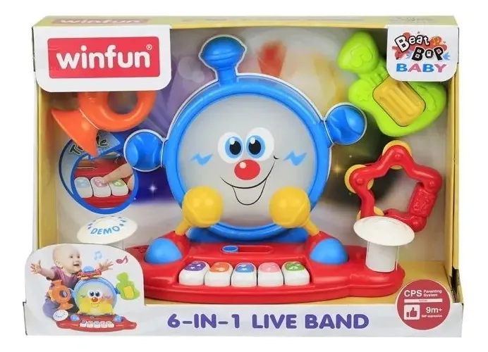 Brinquedo de banda ao vivo Winfun 6 em 1 para bebês