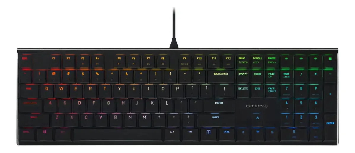 Teclado mecânico Cherry Mx 10.0n Rgb Mx Veil Switches