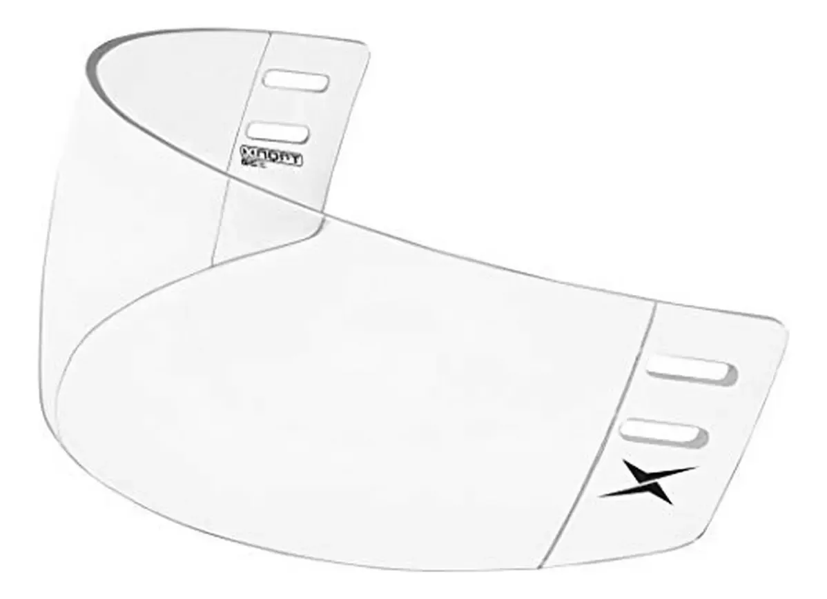 Capacete de hóquei Tronx S30 com viseira transparente anti-arranhões