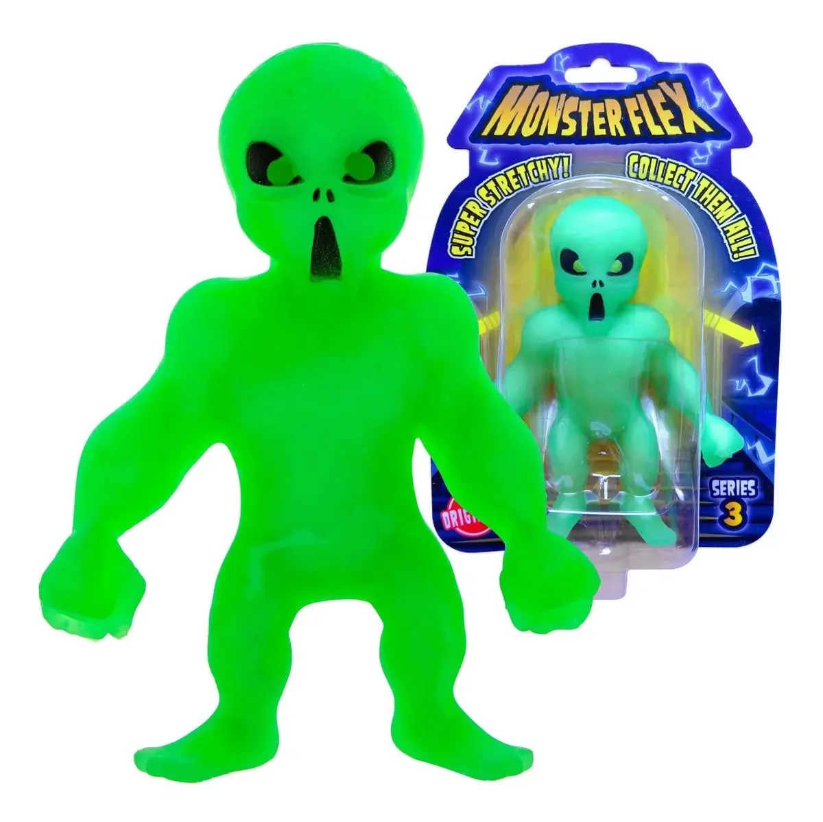 Monster Flex — Brinquedos elásticos para meninos e meninas, 14 monstros elásticos assustadores exclusivos, brinquedos elásticos Monster para crianças, brinquedos de aniversário, festas, brinquedos
