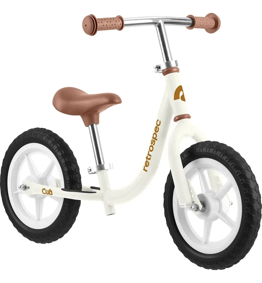 Bicicleta sem pedais Retrospec CUB na cor casca de ovo