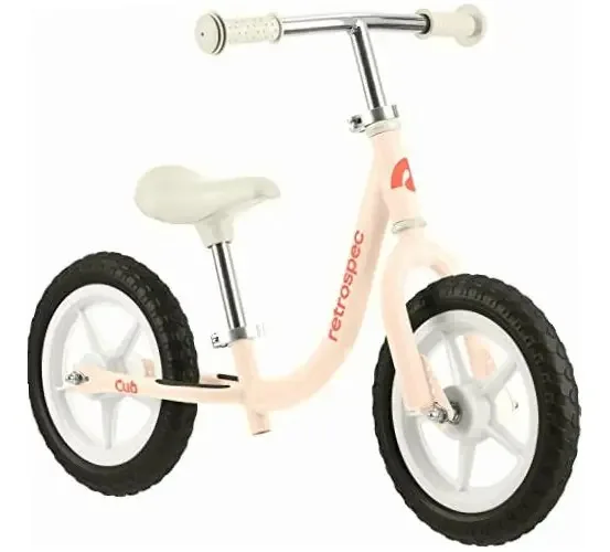 Bicicleta sem pedais Retrospec 645522 em rosa blush