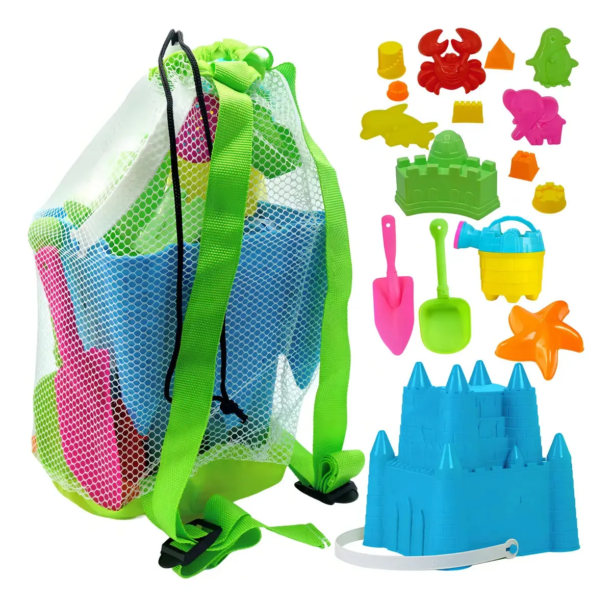 Brinquedos de praia infantis 4E's Novelty com bolsa Game D