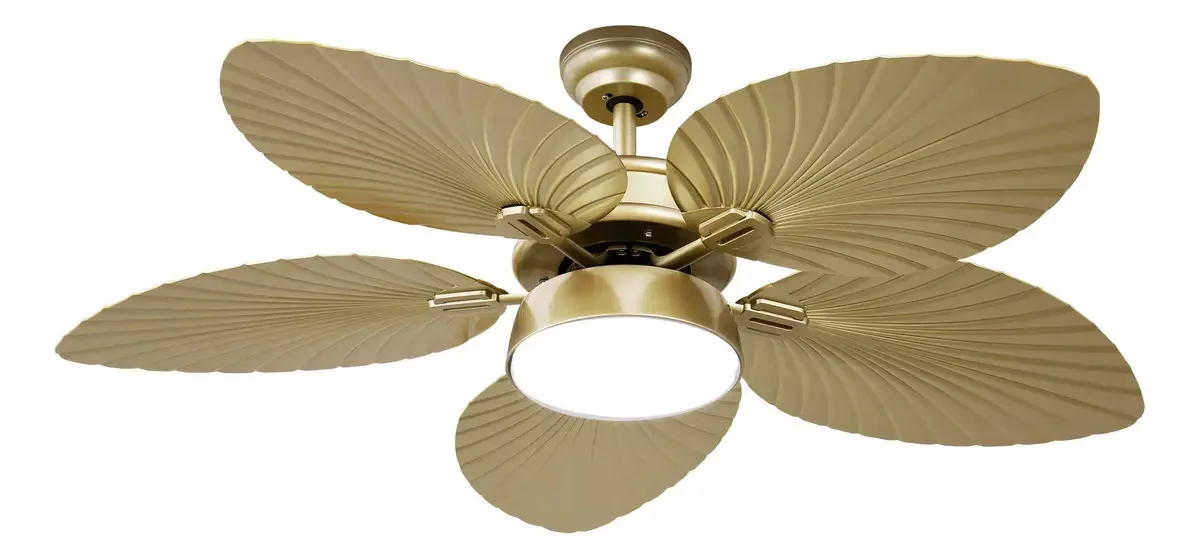 Yitahome - Ventiladores de teto tropicais com luz e controle