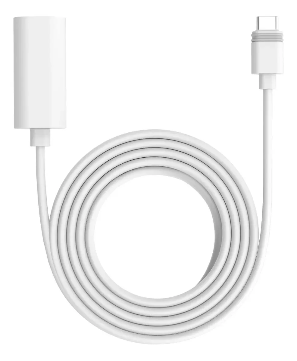 Extensor Usb-c 3 M Para Painéis Solares E Câmeras Branco