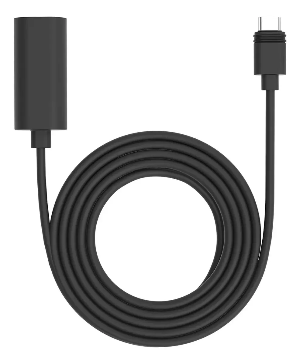 Extensor de cabo USB-c de 3 m para painéis solares e câmeras