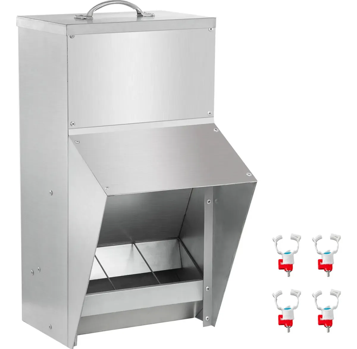 Alimentador galvanizado para aves Vevor 25 libras
