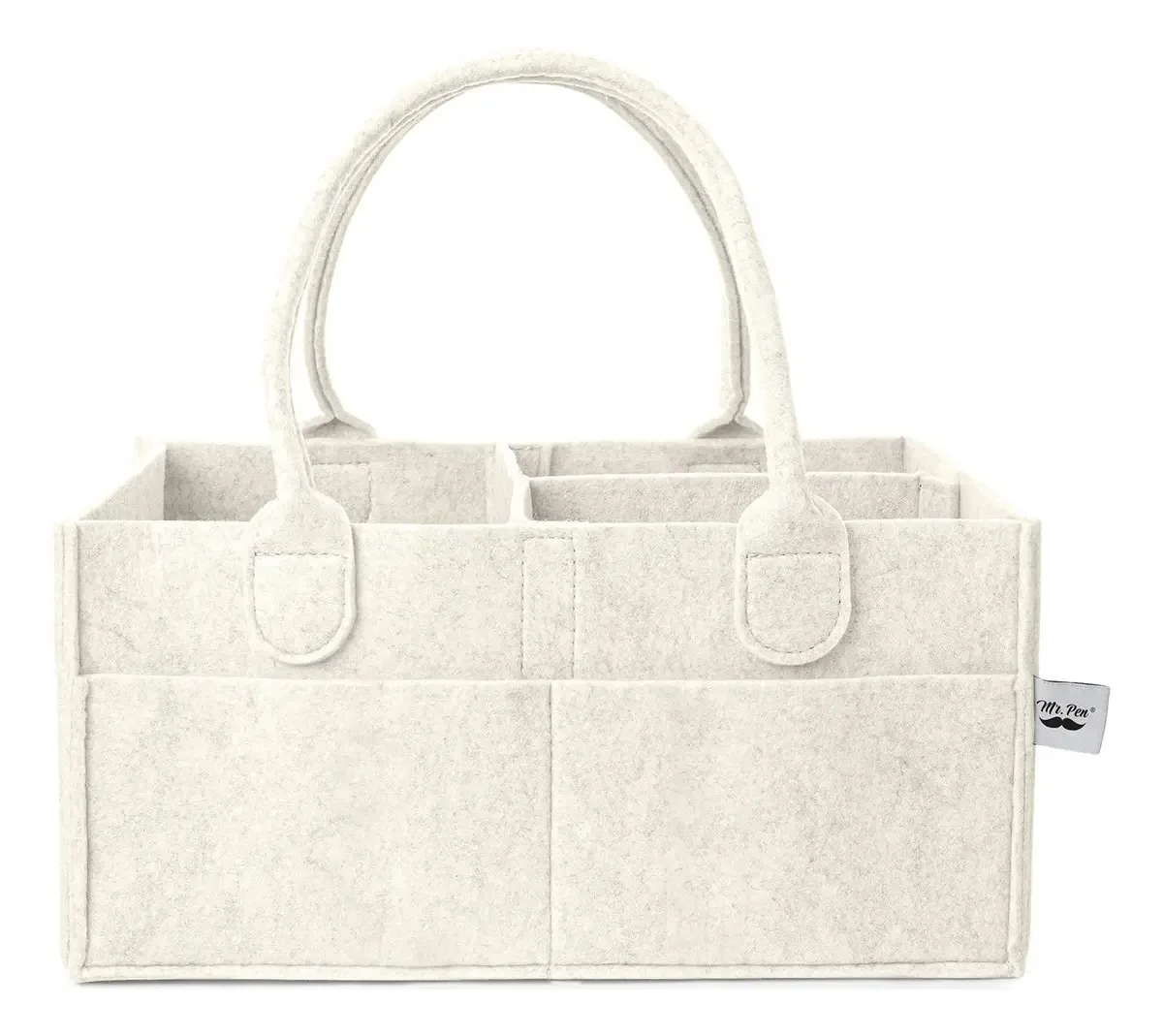 Caneta organizadora de fraldas Mr. Baby, cor bege