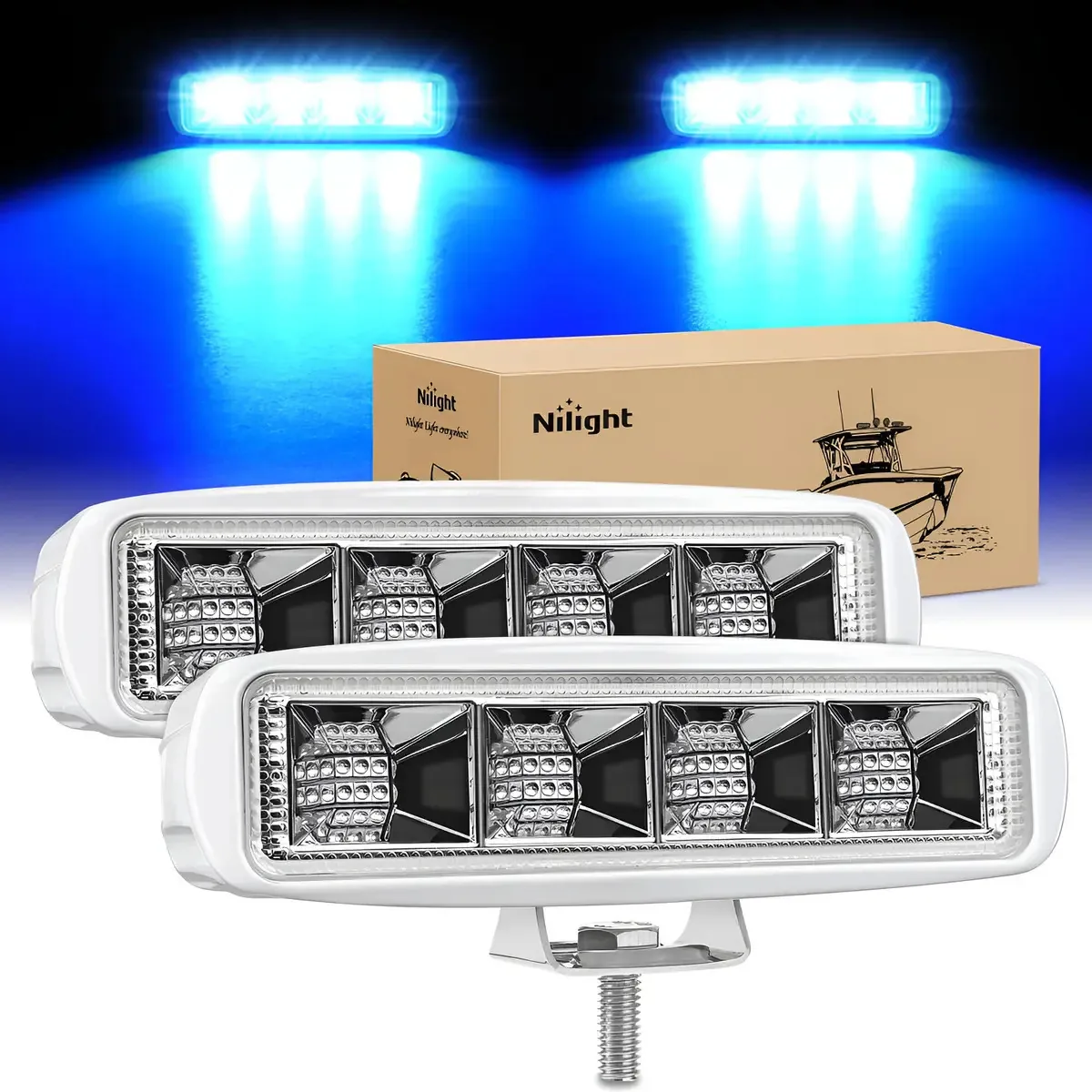 Luzes LED marinhas seguras para pesca noturna