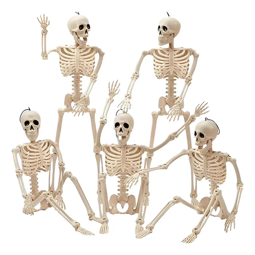 Esqueletos articulados para decoração de Halloween