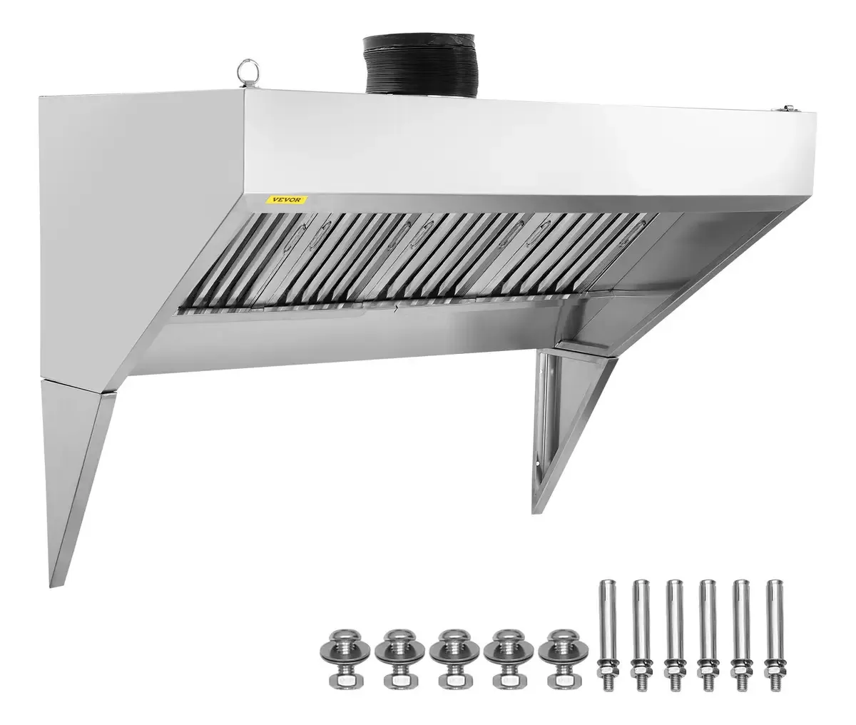 Exaustor comercial Vevor 9 polegadas e 0,75 cv e 99,2 libras, cor prata