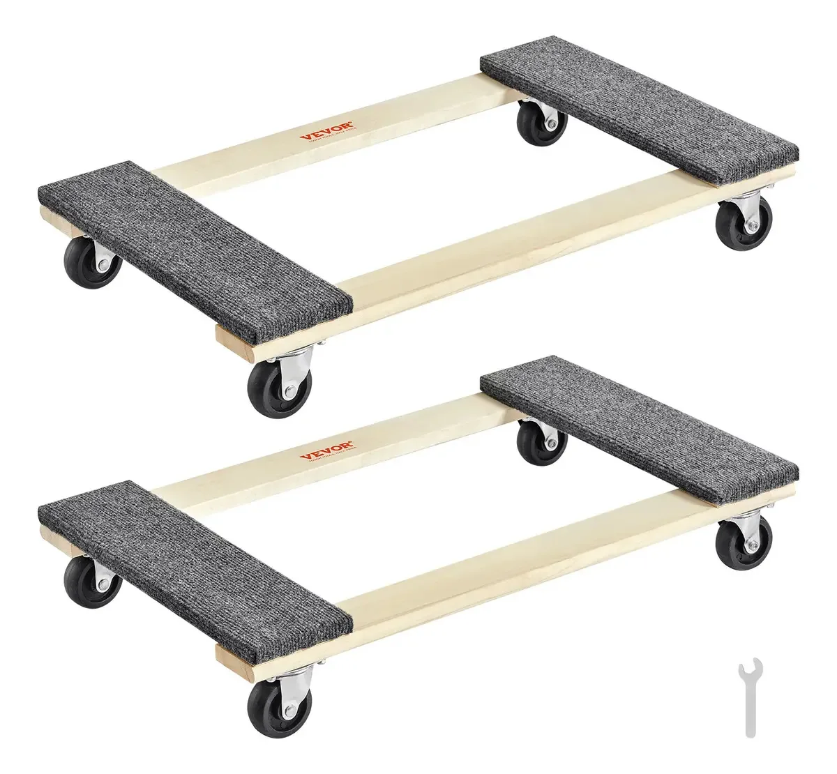Caminhão de plataforma embutido Vevor, 2 unidades, capacidade 454 kg