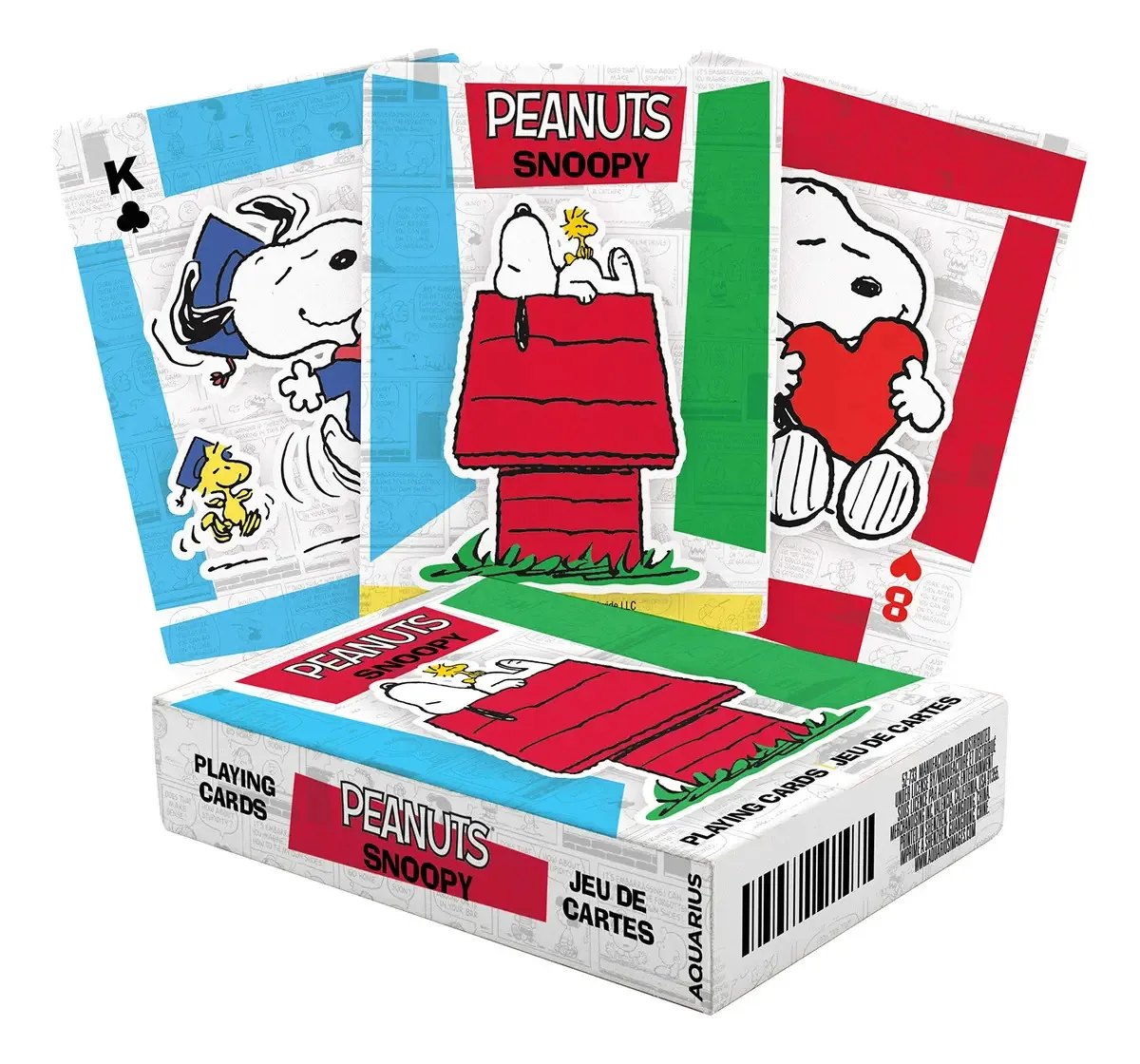 Baralho de cartas temático Snoopy Peanuts para jogos de cartas