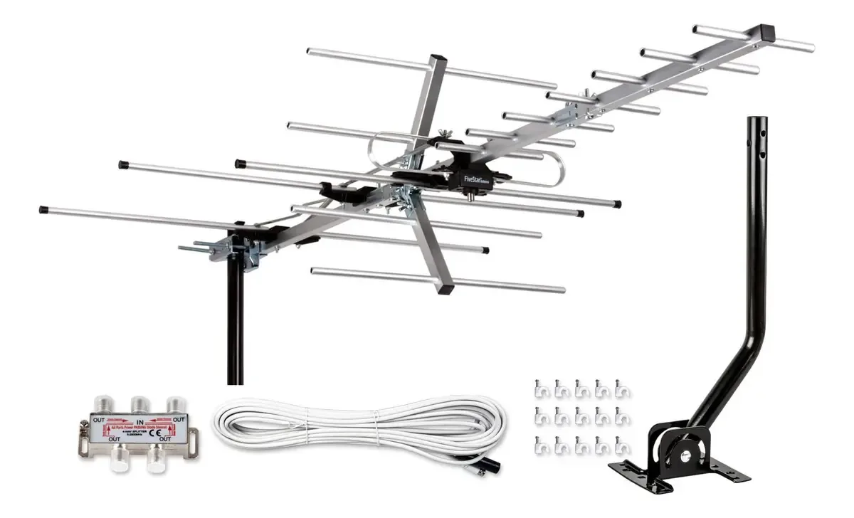 Antena de TV externa Yagi Satellite HD de até 200 km