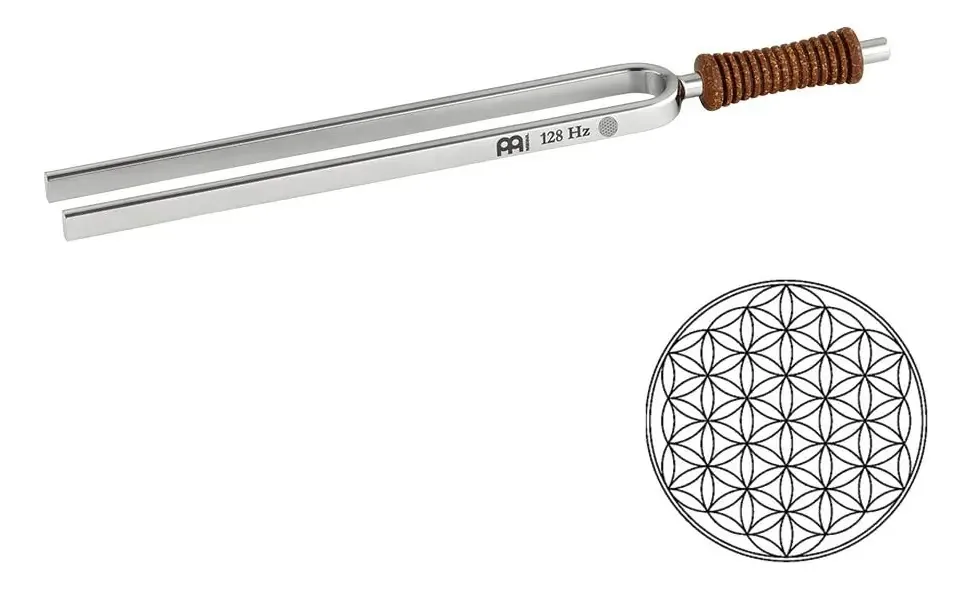 Folha de TV Meinl Sonic Energy Tuning Flower Of Life Fork, 64