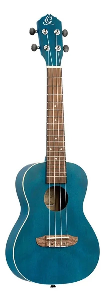 Guitarras Okoume Ortega Color Ocean Wooden Acoustic Concert Ukulele