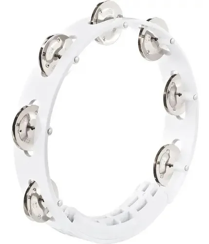 Forro de tamborim Meinl Htt8 branco, 2 fileiras, crotalos, cor vermelha