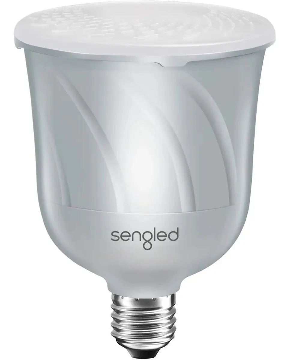 Lâmpada de pulso Sengled com áudio Jbl, satélite. Luz quente