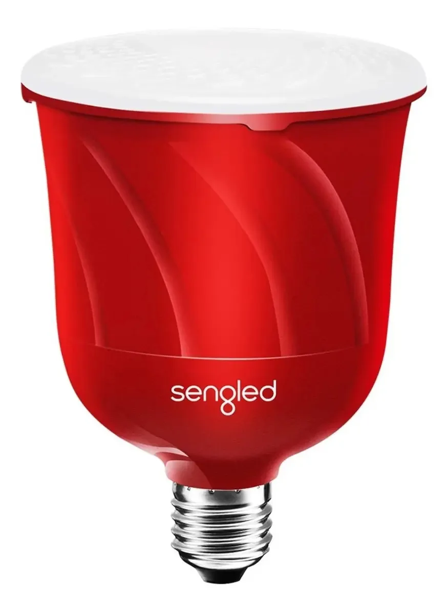 Lâmpada de pulso Sengled com áudio Jbl, satélite. Luz amarela
