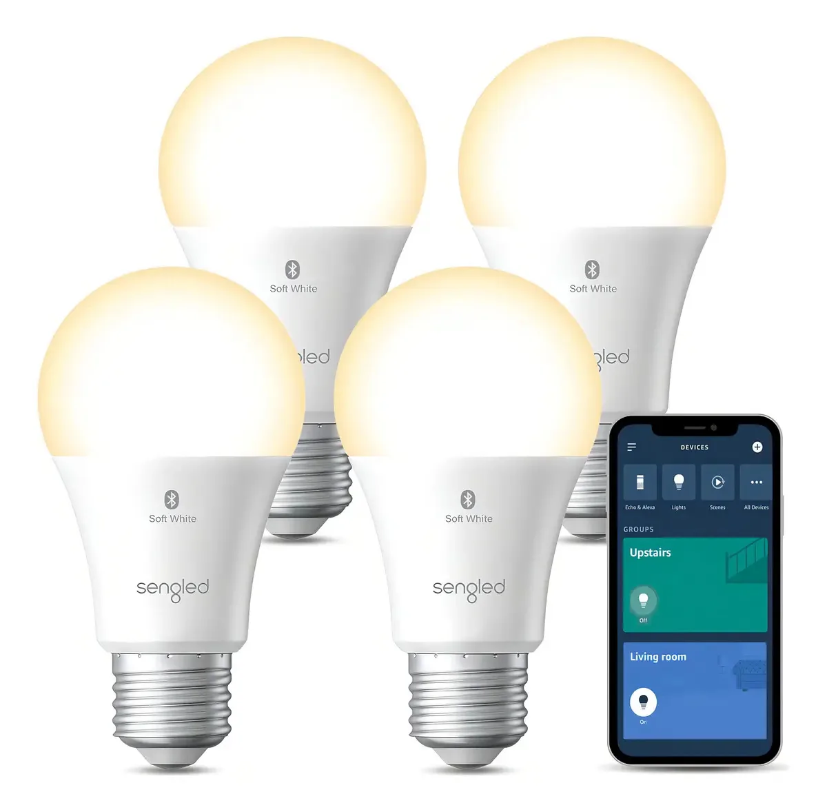 Lâmpada equivalente Sengled Alexa 75W, lâmpadas Intelig