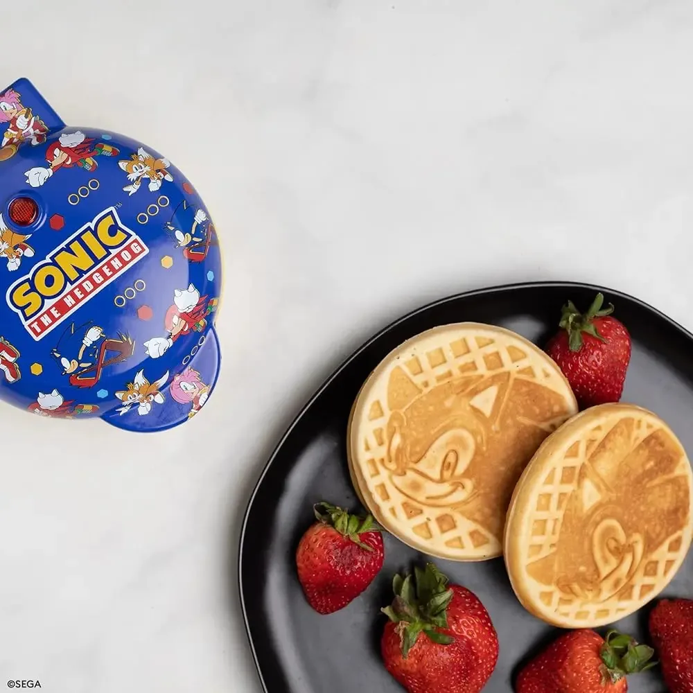 Mini máquina de waffles Sonic The Hedgehog da Uncanny Brands - Sega K