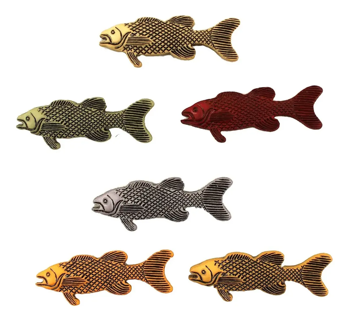 Botões Galore Go Fish para artesanato e costura — pacote com 3