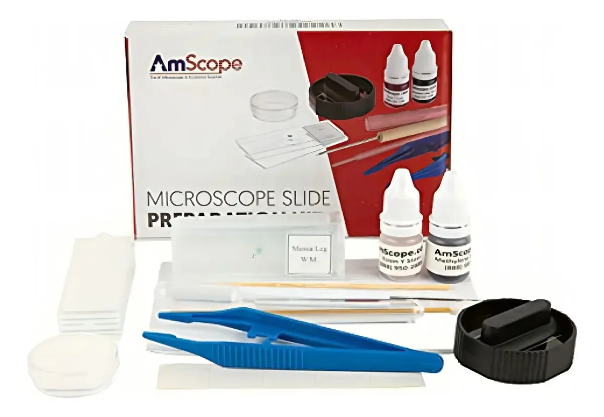 Kit de preparação de slides Amscope Sp-14 para