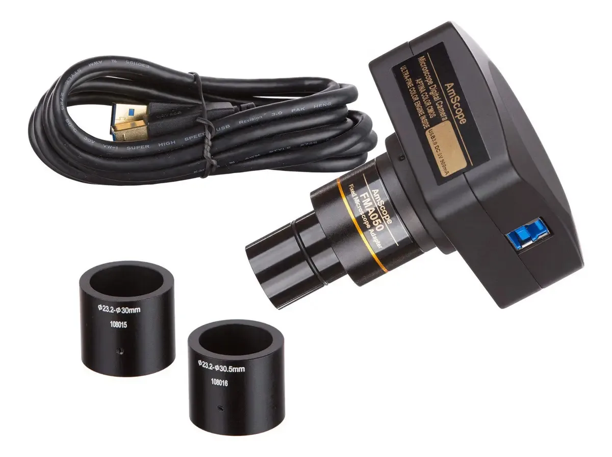 AmScope Mu1603 16MP USB3.0 Microscópio Vídeo Ao Vivo.