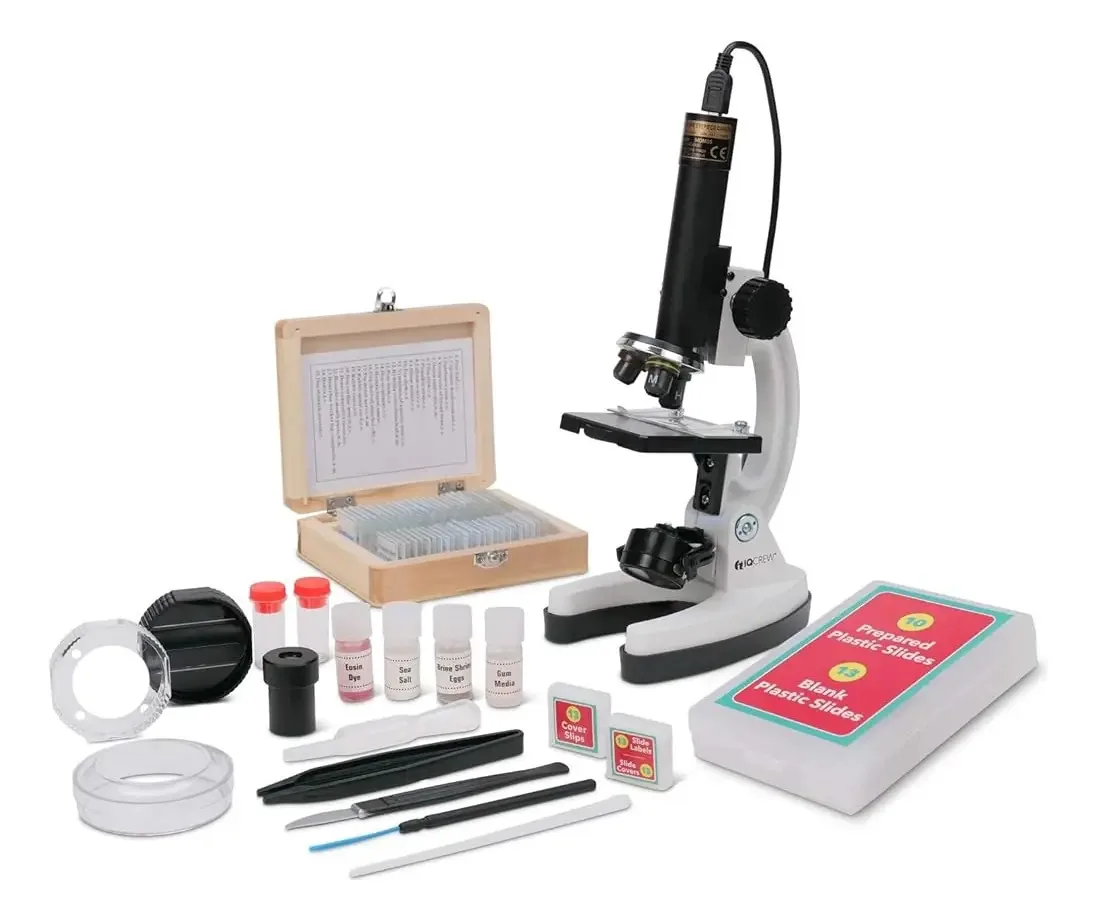 Microscópio Amscope Premium para crianças com câmera digital