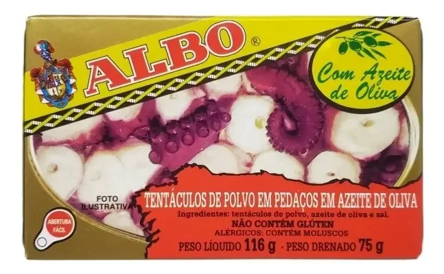 Polvo Em Pedaços Albo 116g