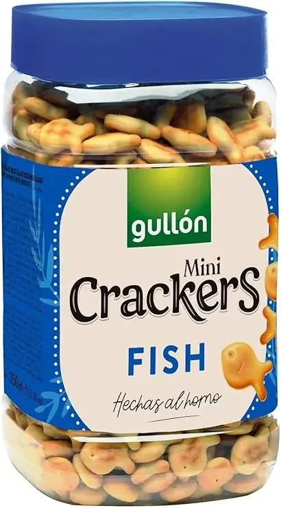 Gullón Biscoitos Aperitivo Mini Fish Crackers 350 g