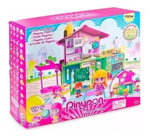 Escola Pinypon com 3 bonecos e acessórios 14102