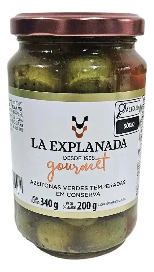 Azeitonas La Explanada 200gr Temperadas Chupa Dedos