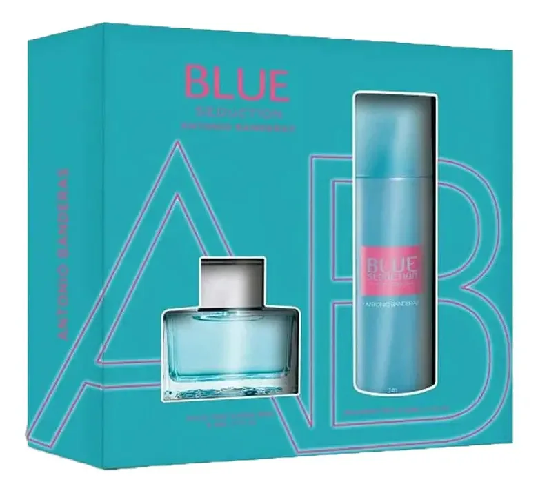 Caixa de fragrâncias femininas Banderas Blue Seduction Edt 80
