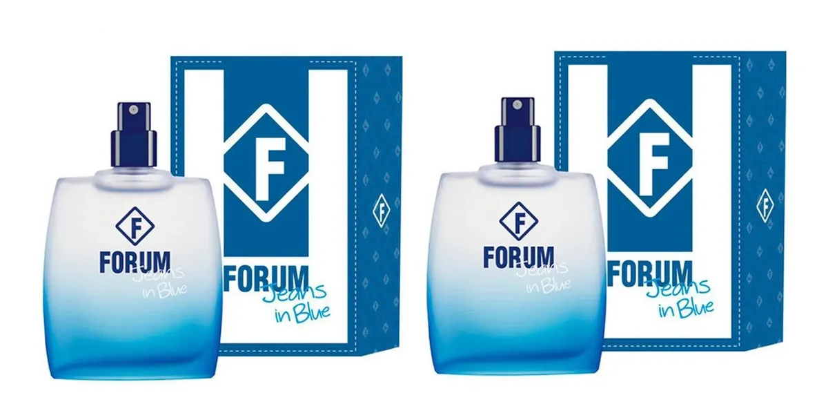 Kit 2 Perfumes Forum Jeans In Blue 50 Ml