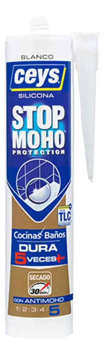Silicone Selante Stop Mofo Ceys Cozinhas e Banheiros Branco 280ml Cor Branco