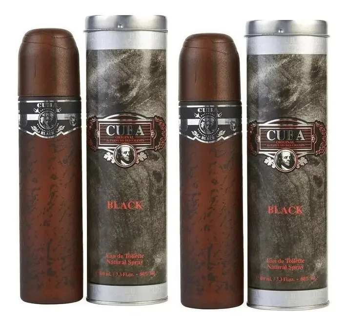2 Perfumes Cuba Black Masculino 100 Ml