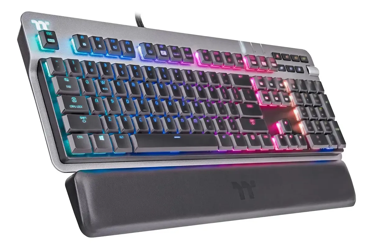 Teclado mecânico Thermaltake Argent K6 Rgb Gaming Mx Profile