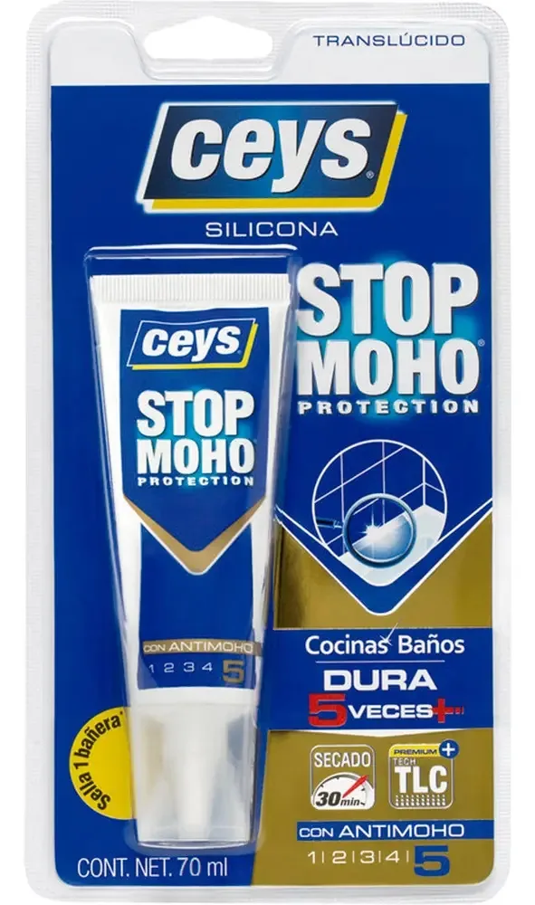 Silicone Selante Stop Mofo Ceys Cozinhas e Banheiros Transp 70ml Cor Transparente